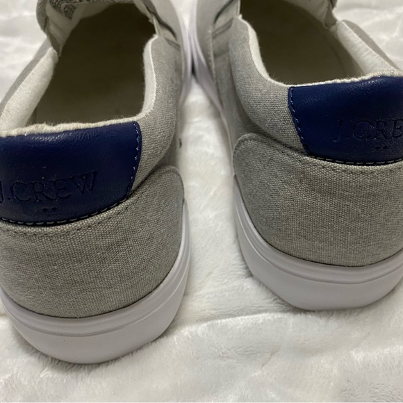 J.CREW Men’s Explorer Canvas Grey Slip On Shoe Size 11 - Picture 3 of 9